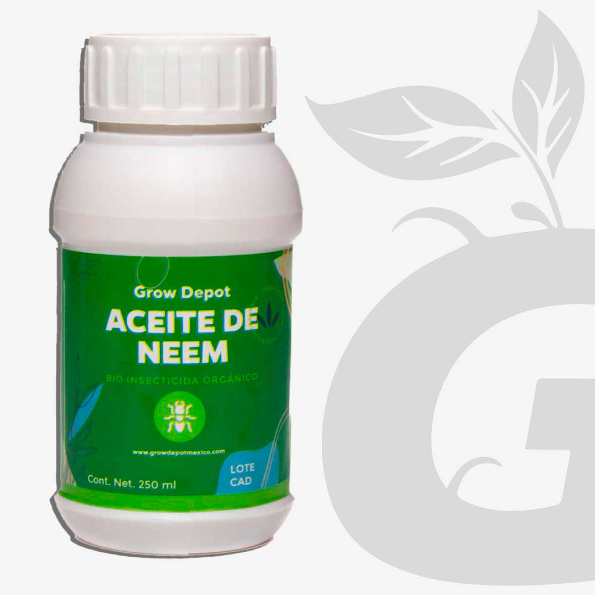Aceite de neem, envase de 250 ml - Grow Depot