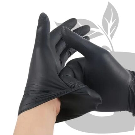 Green-Grow-Shop-Mexico-guantes de nitrilo para cultivo y protección de la piel cuidado de plantas inertes sanitizados 2 Par de guantes de nitrilo negros - Imagen 5
