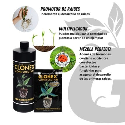 Green Grow Shop Clonex Solution Apli Clonex Clone Solution para Clones Esquejes Plántula - Imagen 6