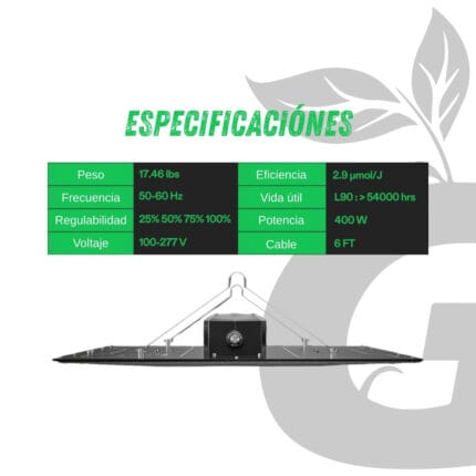 Green Grow Shop Placa de luz LED Vivosun VS4000 de espectro completo Luz de cultivo.3 Lámpara LED Grow Light Vivosun VS4000 de espectro completo - Imagen 4