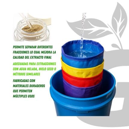 Bolsas de extracción de resina Bubble Hash EXTRACT!T Micron Bags 5 gal - Imagen 4